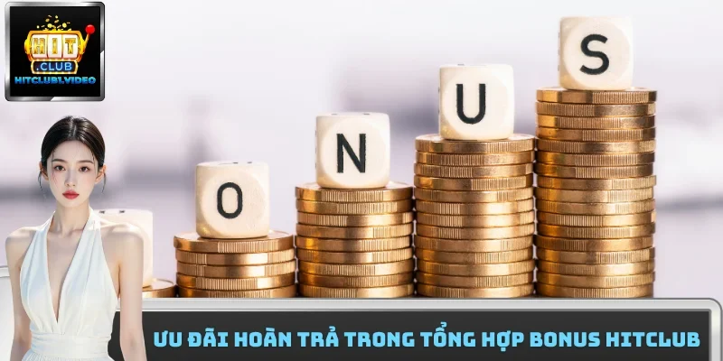 Ưu đãi hoàn trả trong tổng hợp bonus HitClub